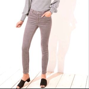 Women’s Lucky Brand Brooke Skinny Legging Corduroy Jeans in Grey-Size 6